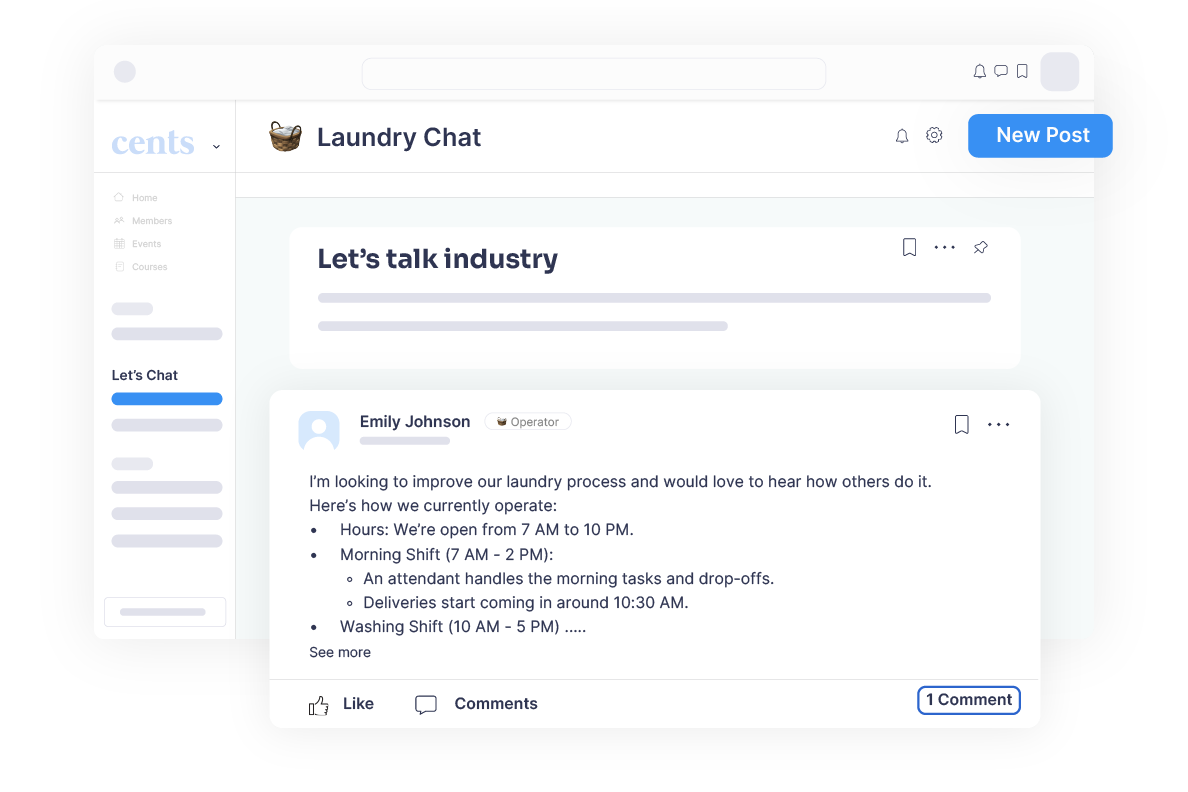 Community_laundry chat